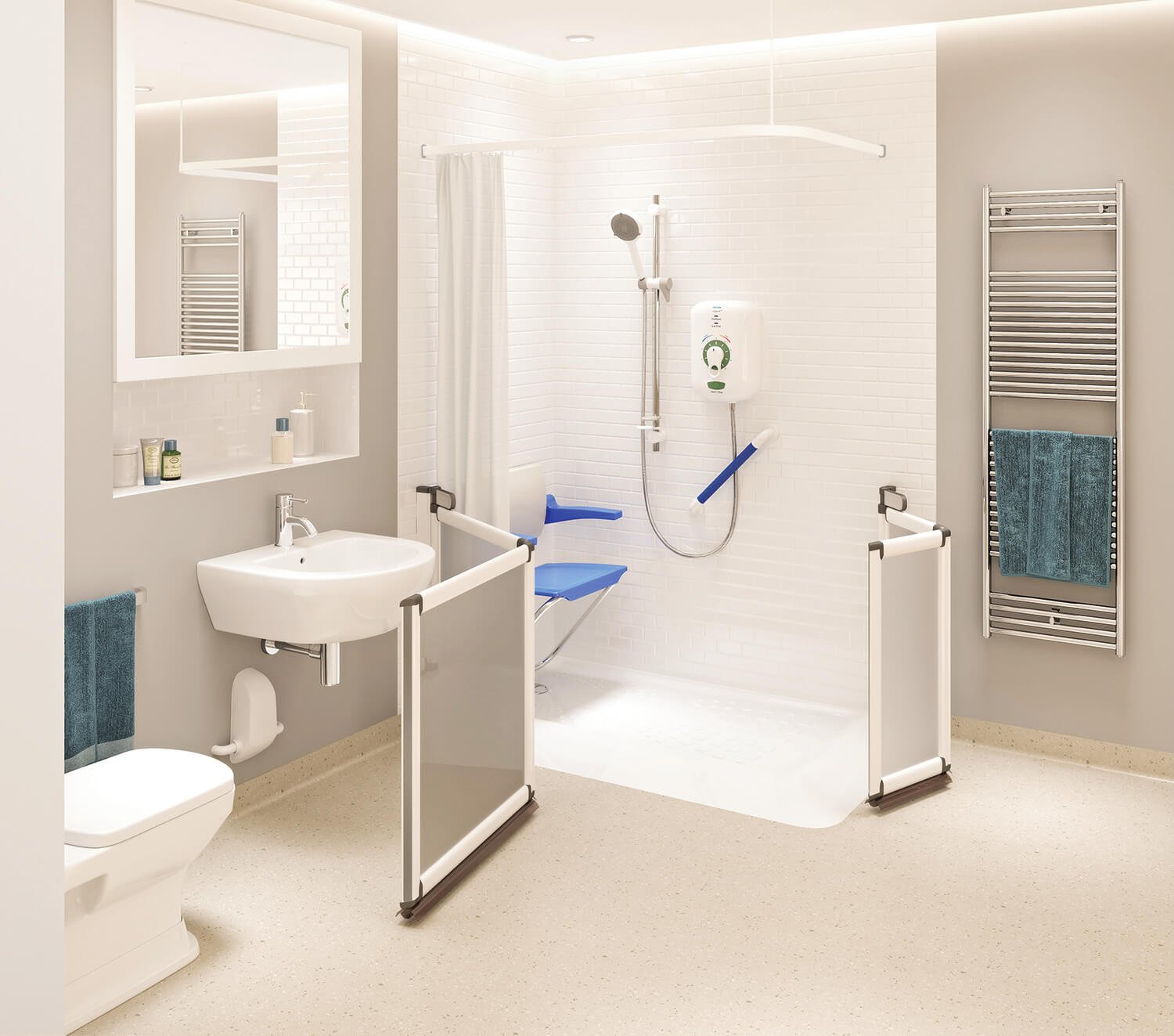 Shower for Disabled Person