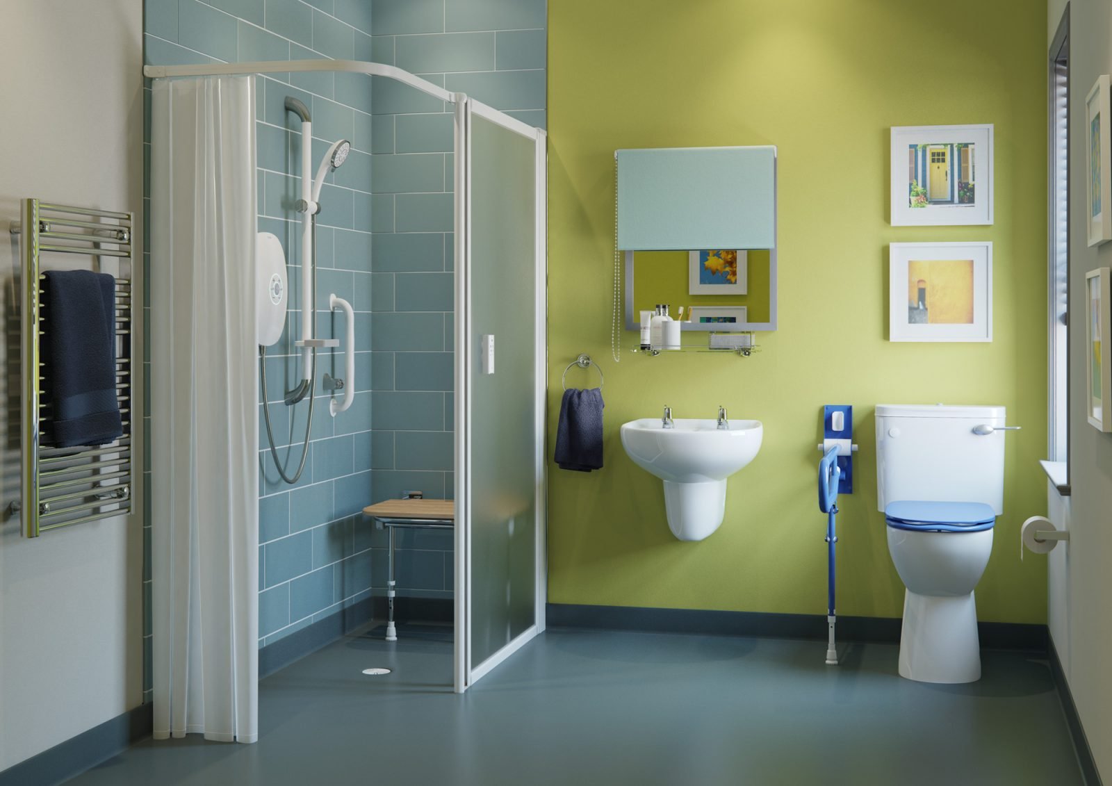 Shower for Disabled Person